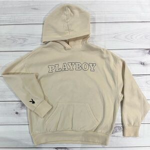 Playboy by PacSun Men's Hoodie Beige (Medium) (60% Cotton 40% Polyester)